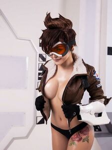 Kalinka Fox Overwatch Tracer Cosplay OnlyFans Set Leaked