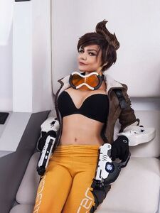 Kalinka Fox Overwatch Tracer Cosplay OnlyFans Set Leaked
