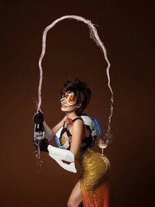 Kalinka Fox Overwatch Tracer Cosplay OnlyFans Set Leaked