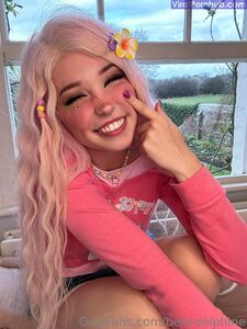 Belle Delphine Cute In Pink Onlyfans Latest Nudes Leaked Photos
