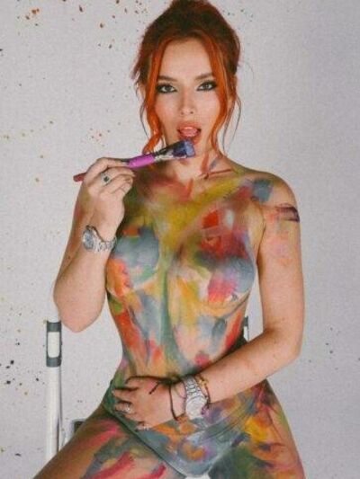 Bella Thorne Nude Body Paint Onlyfans Set Leaked